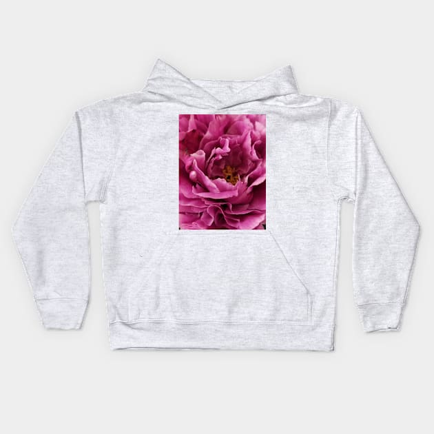 My Kitchen Peony Flowers Kids Hoodie by Shems Arts